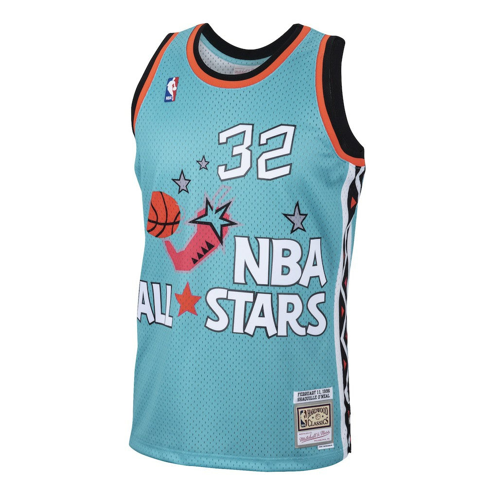 Shaquille O'Neal Eastern Conference 1996 All-Star Hardwood Classics Swingman Jersey Teal - NBA