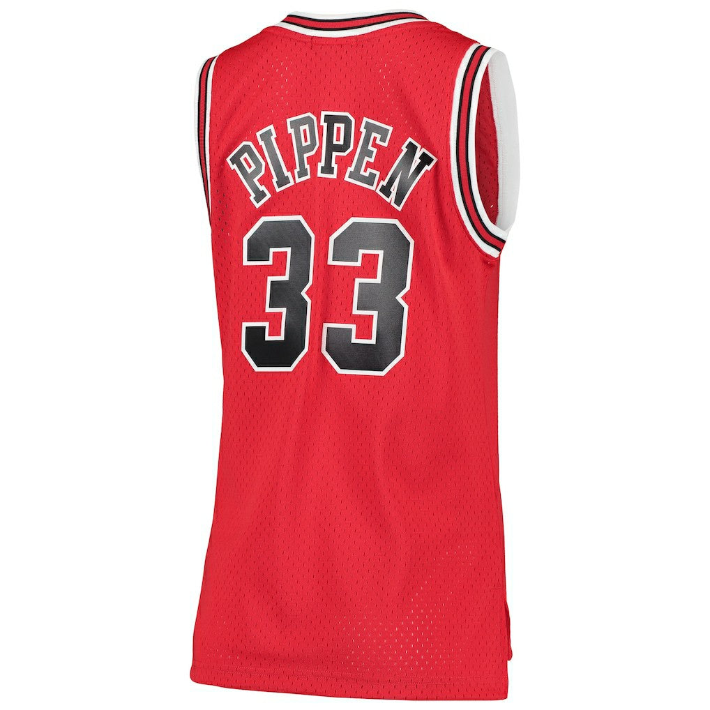 Scottie Pippen Chicago Bulls Women's 1997/98 Hardwood Classics Swingman Jersey Red - NBA