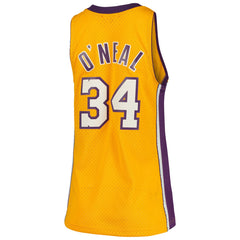 Shaquille O'Neal Los Angeles Lakers Women's 1999/00 Hardwood Classics Swingman Jersey Gold - NBA