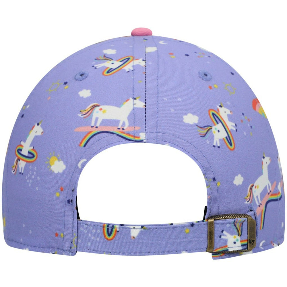 Dallas Cowboys '47 Girls Preschool Unicorn Clean Up Adjustable Hat Purple | 47 brand