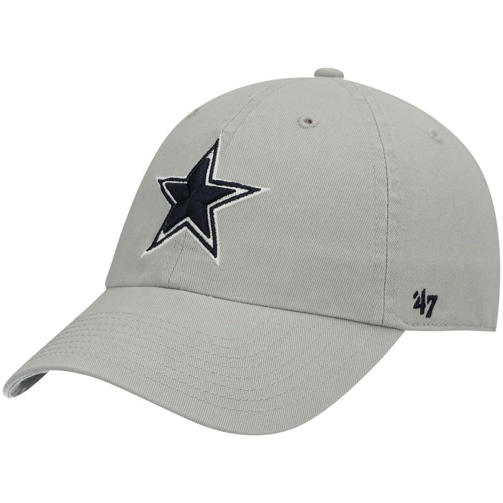 Dallas Cowboys '47 Primary Clean Up Adjustable Hat Gray | 47 brand