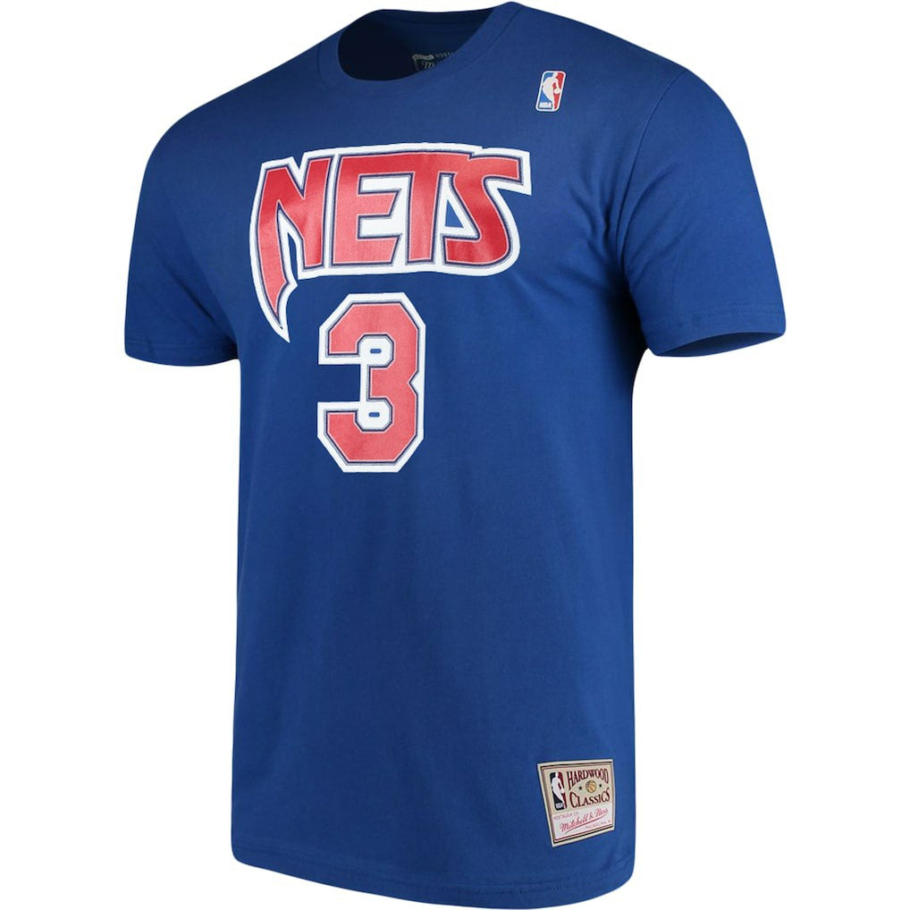 Drazen Petrovic Brooklyn Nets Hardwood Classics Name & Number Player T-Shirt Royal - NBA