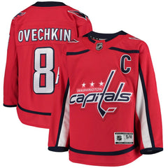 Alexander Ovechkin Washington Capitals Youth Home Premier Player Jersey - Red - NHL