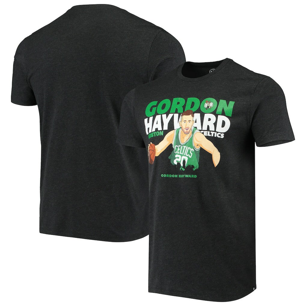 Gordon Hayward Boston Celtics '47 Player Graphic T-Shirt Heathered Black - NBA