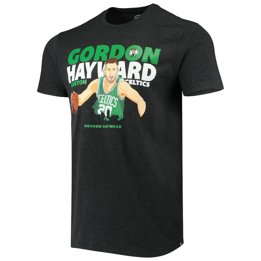 Gordon Hayward Boston Celtics '47 Player Graphic T-Shirt Heathered Black - NBA