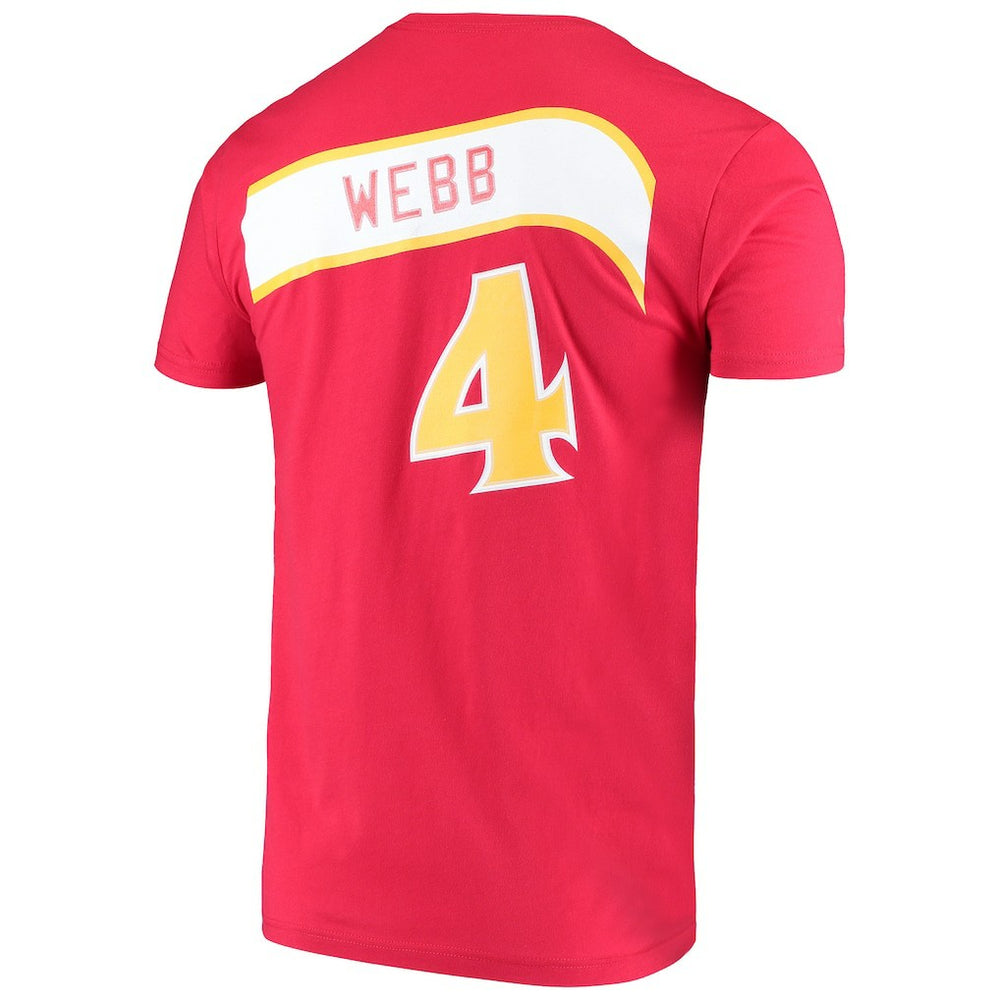 Spud Webb Atlanta Hawks Hardwood Classics Name & Number T-Shirt Red - NBA
