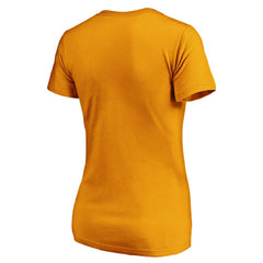 Nashville Predators Fanatics Women's Primary Logo V-Neck T-Shirt - Gold - NHL