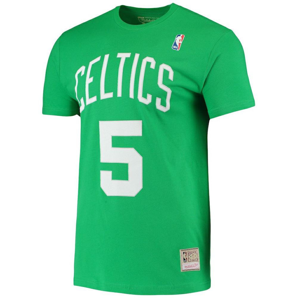 Kevin Garnett Boston Celtics Hardwood Classics Stitch Name & Number T-Shirt Kelly Green - NBA
