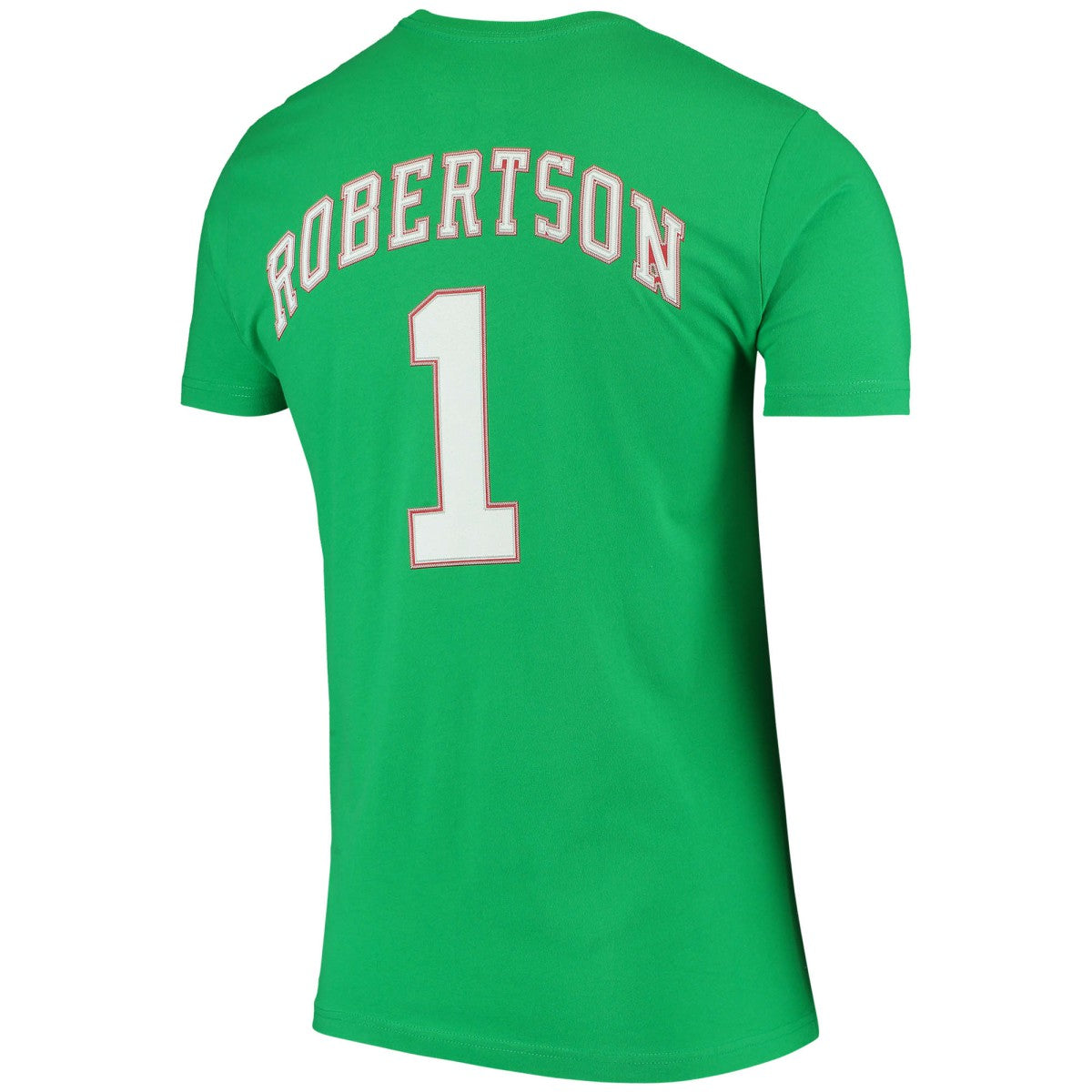 Oscar Robertson Milwaukee Bucks Hardwood Classics Stitch Name & Number T-Shirt Green - NBA