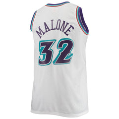 Karl Malone Utah Jazz 1996/97 Big & Tall Hardwood Classics Swingman Jersey White - NBA