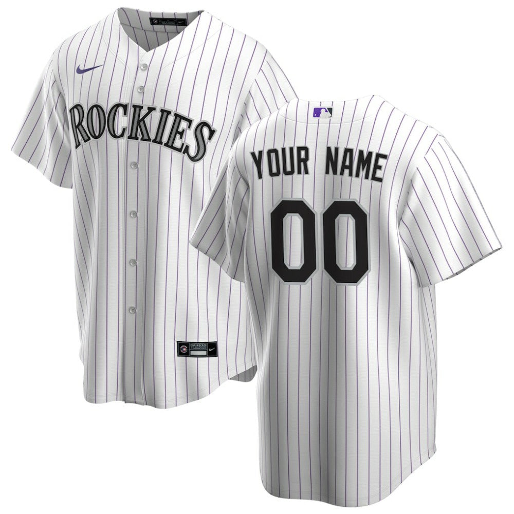 Colorado Rockies Nike Home Replica Custom Jersey - MLB