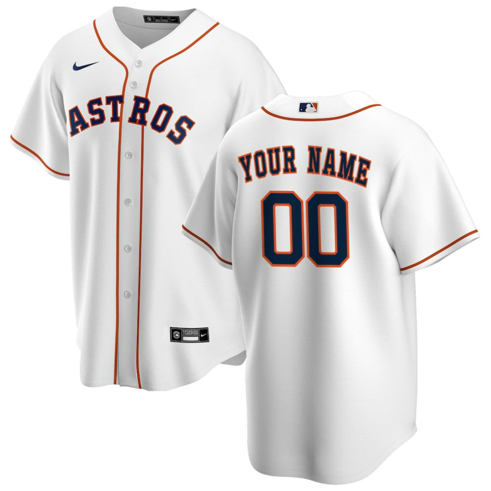 Houston Astros Nike Home Replica Custom Jersey - MLB