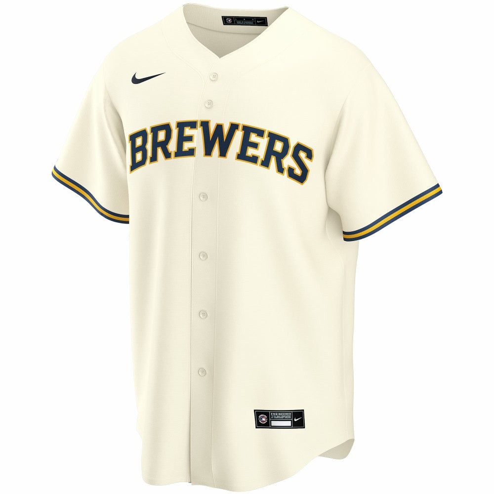 Milwaukee Brewers Nike Home Replica Custom Jersey - MLB
