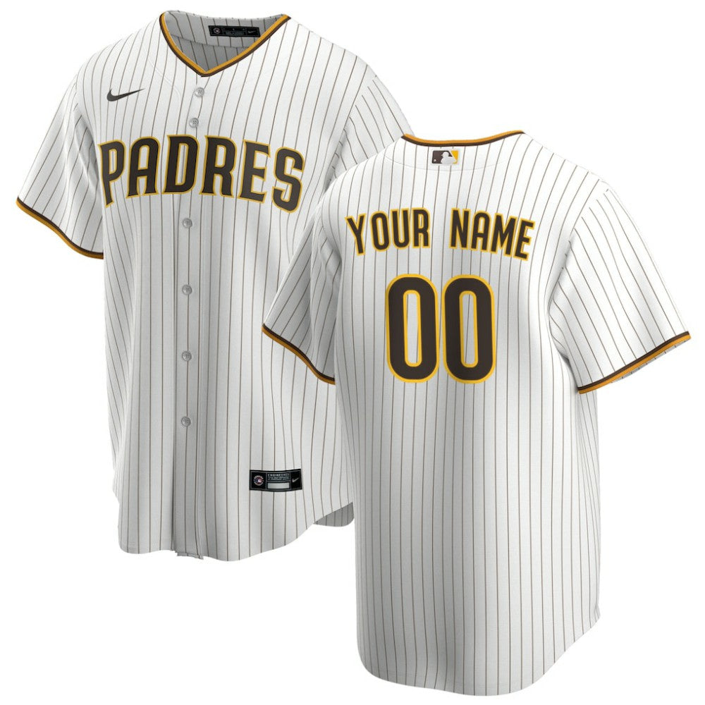 San Diego Padres Nike Home Replica Custom Jersey - MLB