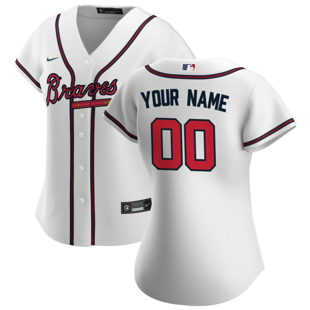 Atlanta Braves Nike Women's Home Replica Custom Jersey - MLB