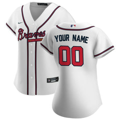 Atlanta Braves Nike Women's Home Replica Custom Jersey - MLB