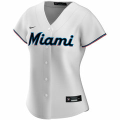 Miami Marlins Nike Women's Home Replica Custom Jersey - MLB