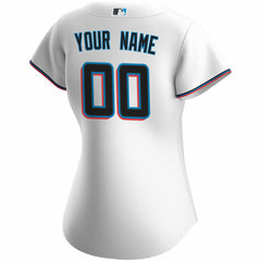 Miami Marlins Nike Women's Home Replica Custom Jersey - MLB