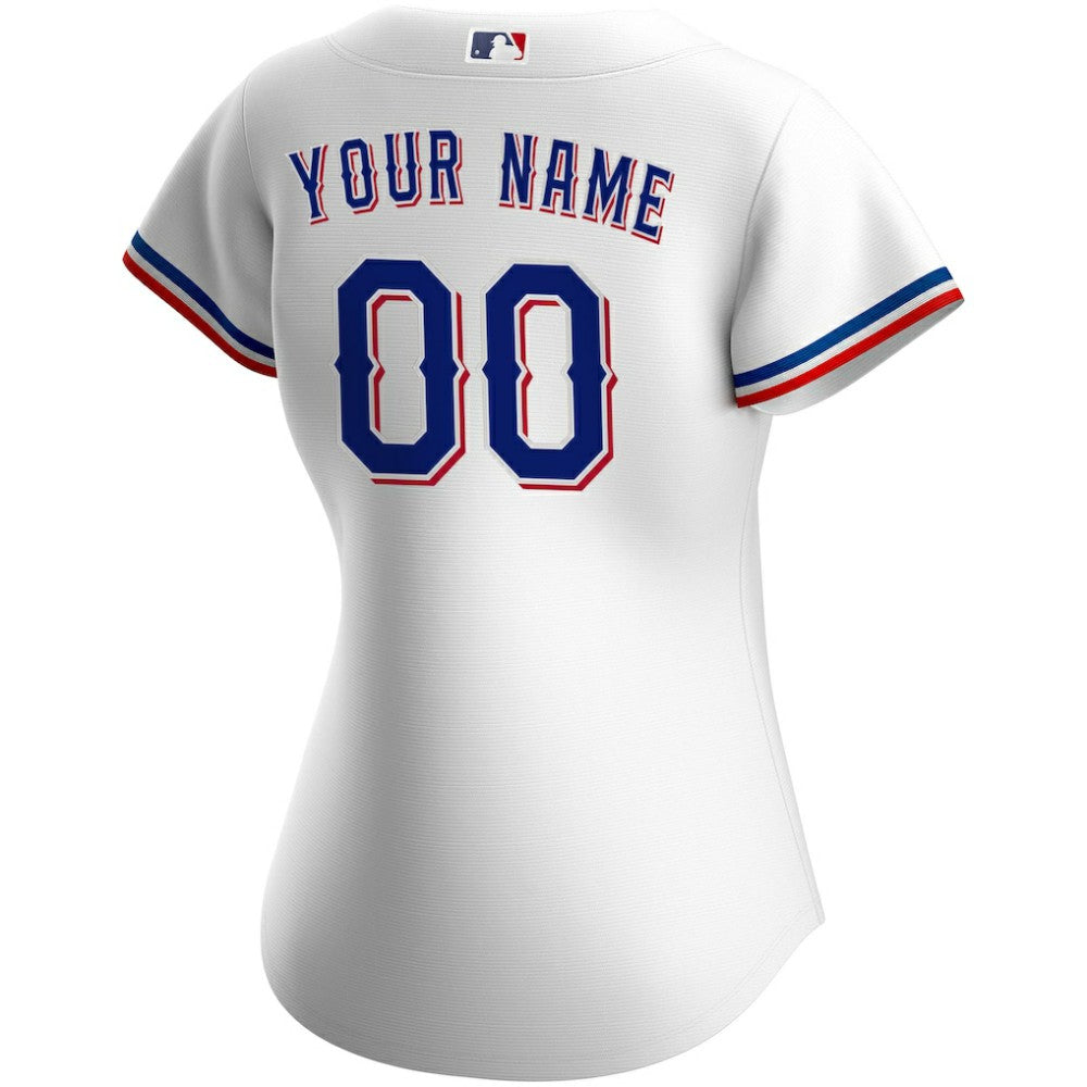 Texas Rangers Nike Women's Home Replica Custom Jersey - MLB