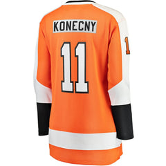 Travis Konecny Philadelphia Flyers Fanatics Women's Home Breakaway Jersey - Orange - NHL