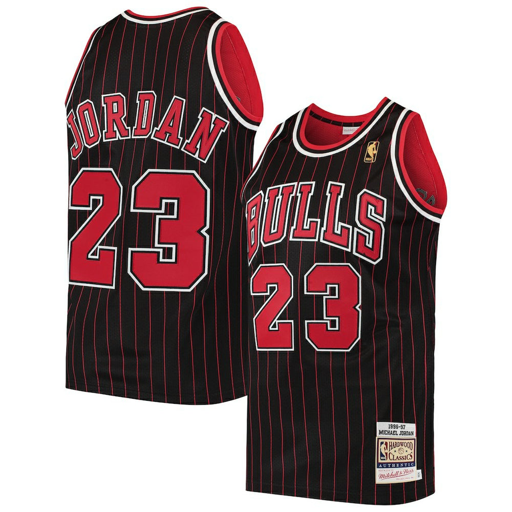 Michael Jordan Chicago Bulls 1996/97 Hardwood Classics Authentic Jersey Black - NBA