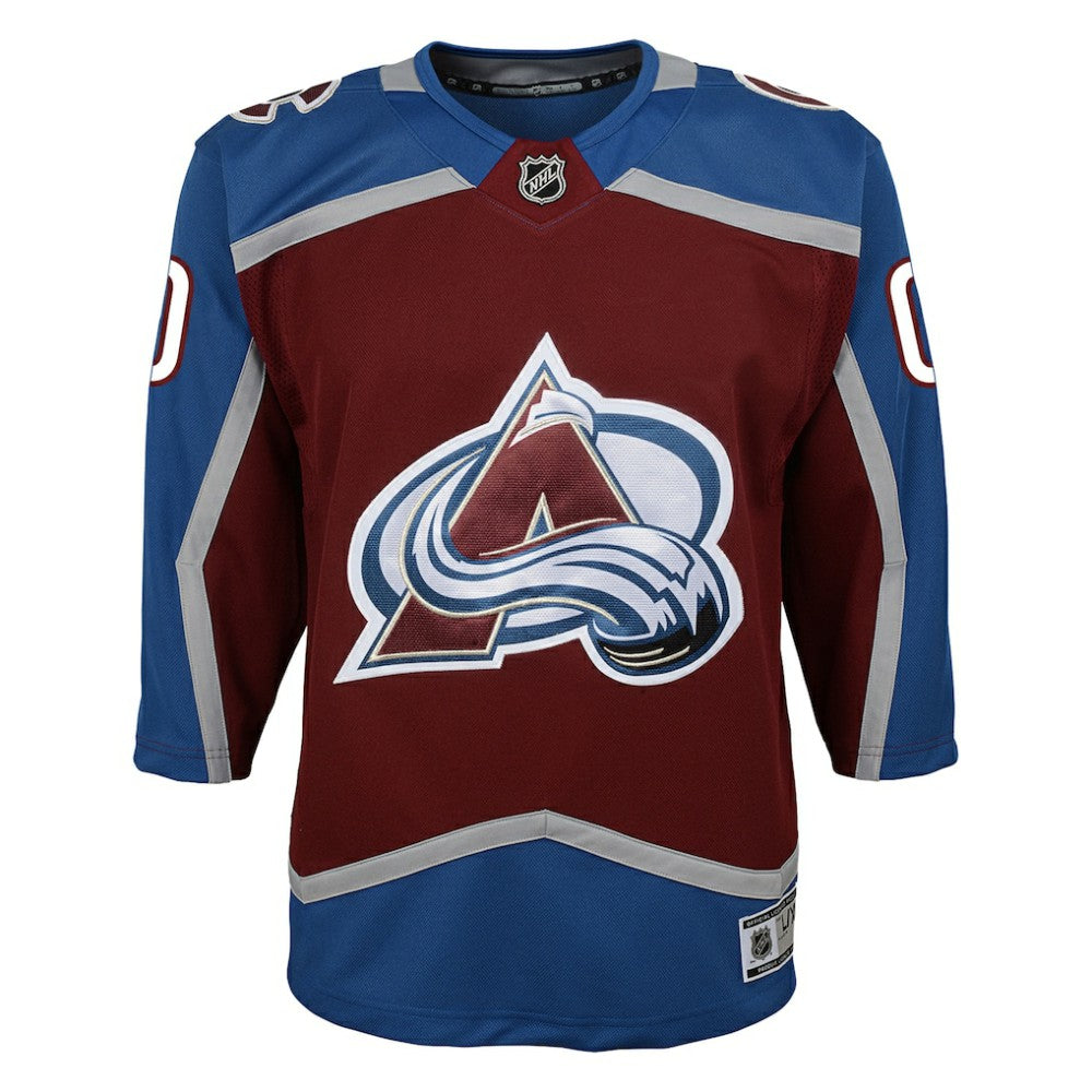 Colorado Avalanche Youth Home Premier Custom Jersey - Burgundy - NHL