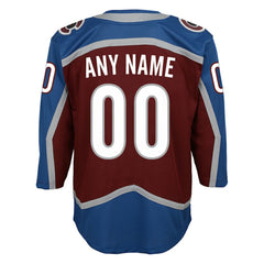 Colorado Avalanche Youth Home Premier Custom Jersey - Burgundy - NHL