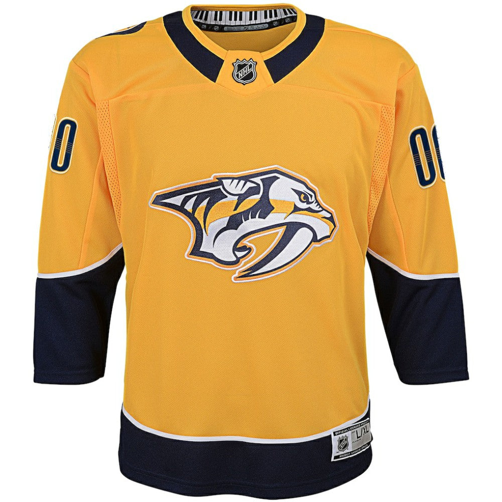 Nashville Predators Youth Home Premier Custom Jersey - Yellow - NHL