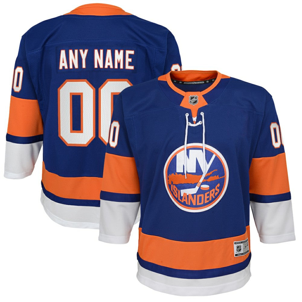 New York Islanders Youth Home Premier Custom Jersey - Blue - NHL