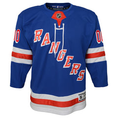 New York Rangers Youth Home Premier Custom Jersey - Blue - NHL