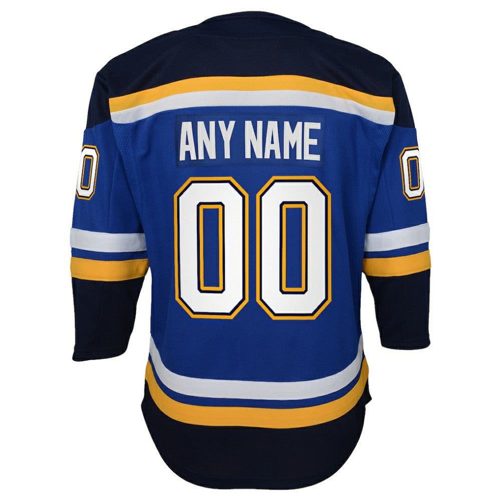 St. Louis Blues Youth Home Premier Custom Jersey - Blue - NHL