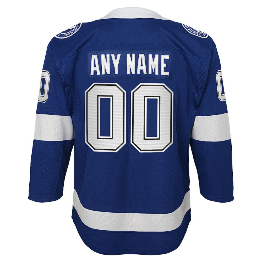 Tampa Bay Lightning Youth Home Custom Premier Jersey - Blue - NHL