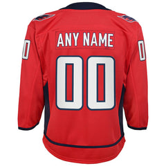 Washington Capitals Youth Home Custom Premier Jersey - Red - NHL