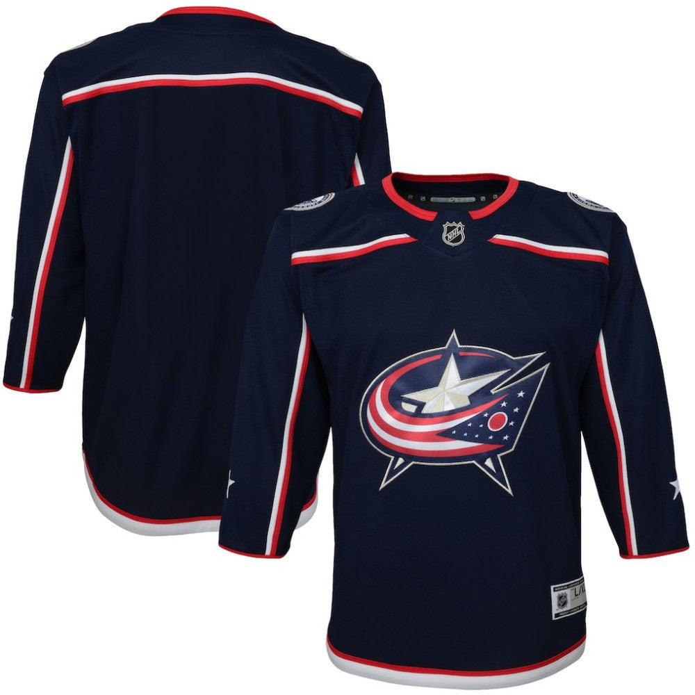 Columbus Blue Jackets Youth Home Premier Jersey - Navy - NHL
