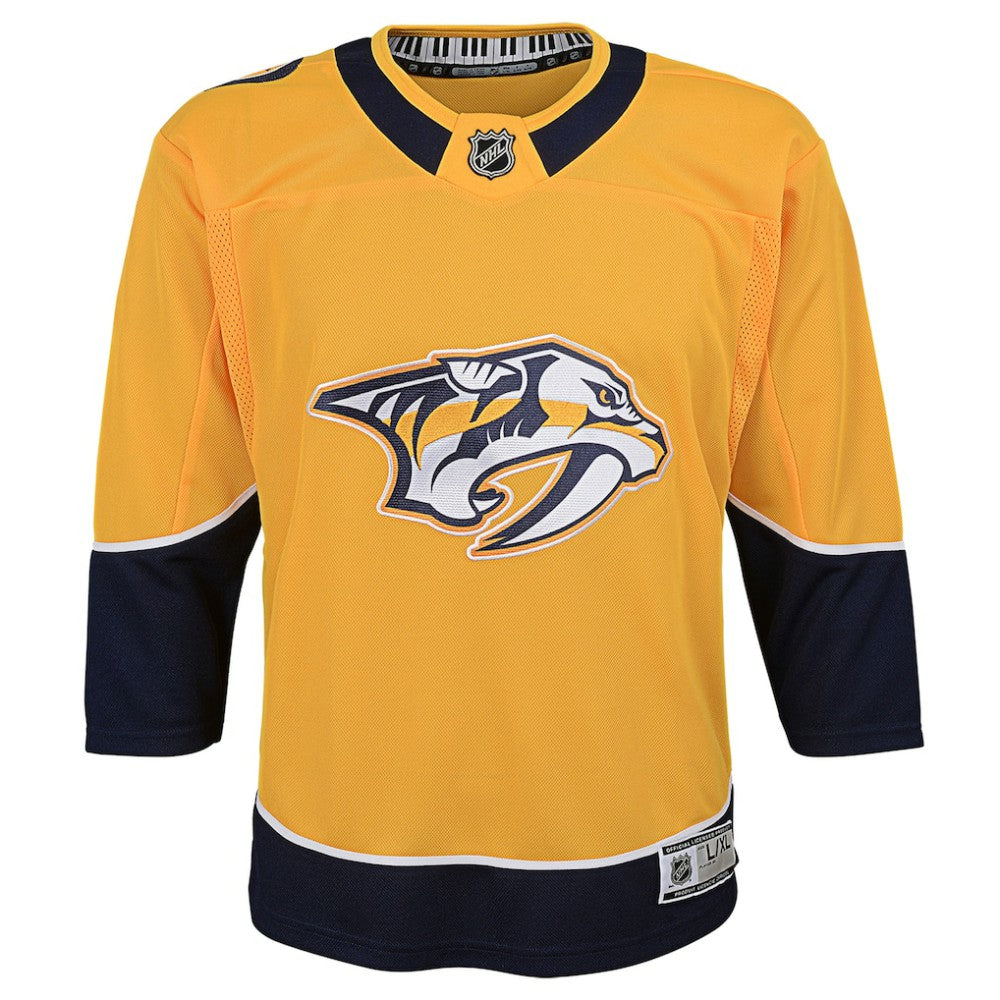 Nashville Predators Youth Home Premier Blank Jersey - Yellow - NHL