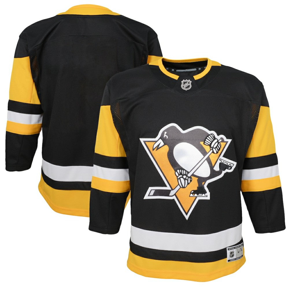 Pittsburgh Penguins Youth Home Premier Blank Jersey - Black - NHL