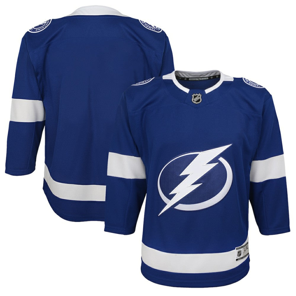 Tampa Bay Lightning Youth Home Blank Premier Jersey - Blue - NHL