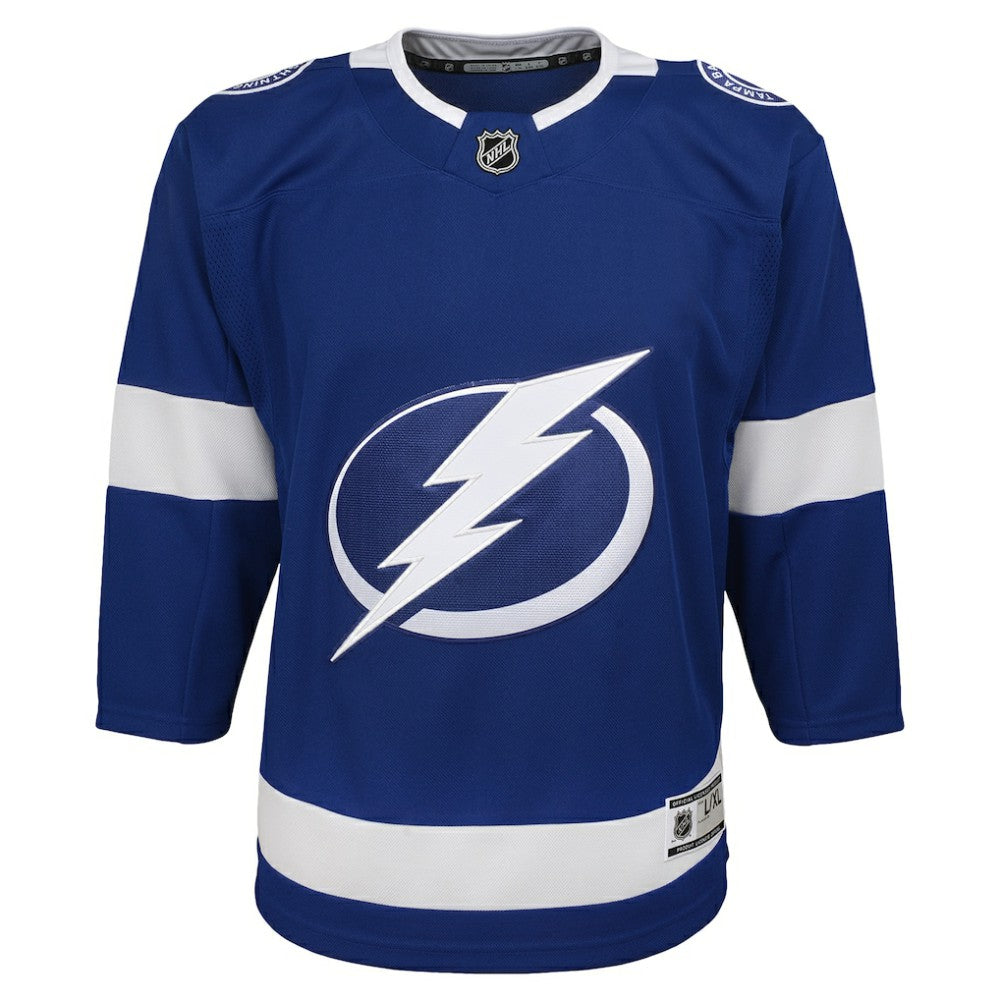 Tampa Bay Lightning Youth Home Blank Premier Jersey - Blue - NHL