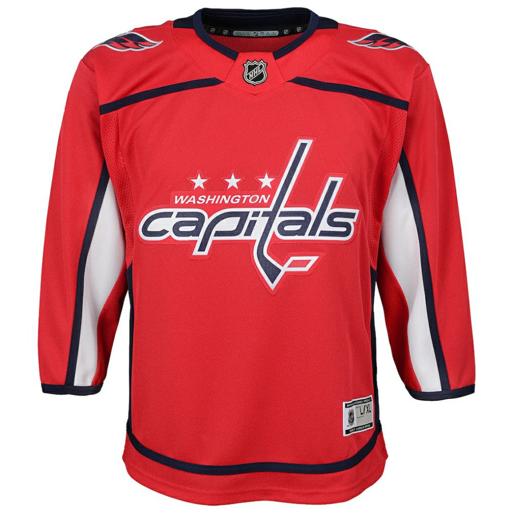 Washington Capitals Youth Home Blank Premier Jersey - Red - NHL