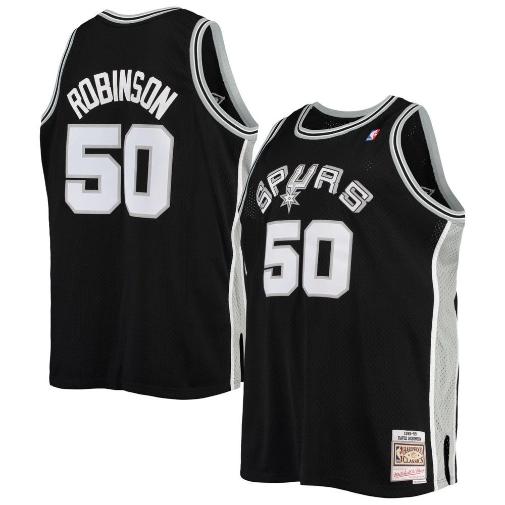 David Robinson San Antonio Spurs 1998/99 Big & Tall Hardwood Classics Swingman Jersey Black - NBA