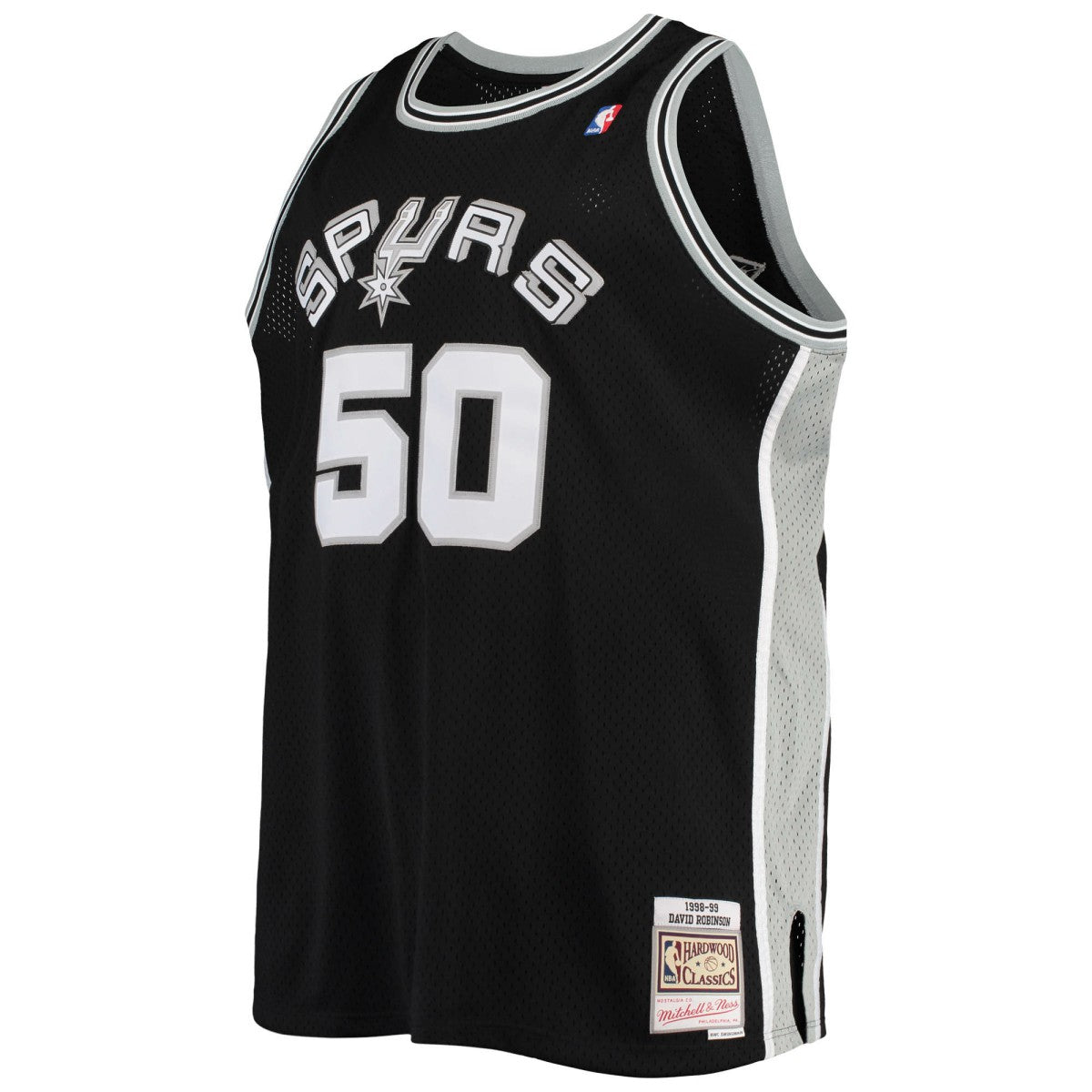 David Robinson San Antonio Spurs 1998/99 Big & Tall Hardwood Classics Swingman Jersey Black - NBA