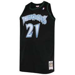 Kevin Garnett Minnesota Timberwolves 1997/98 Big & Tall Hardwood Classics Swingman Jersey Black - NBA