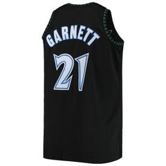 Kevin Garnett Minnesota Timberwolves 1997/98 Big & Tall Hardwood Classics Swingman Jersey Black - NBA