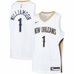 Zion Williamson New Orleans Pelicans Youth Swingman Player Jersey Association Edition White - NBA