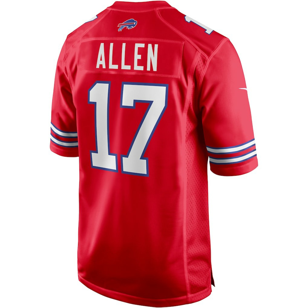 Josh Allen Buffalo Bills Alternate Game Player Jersey Red | Nike for Sale