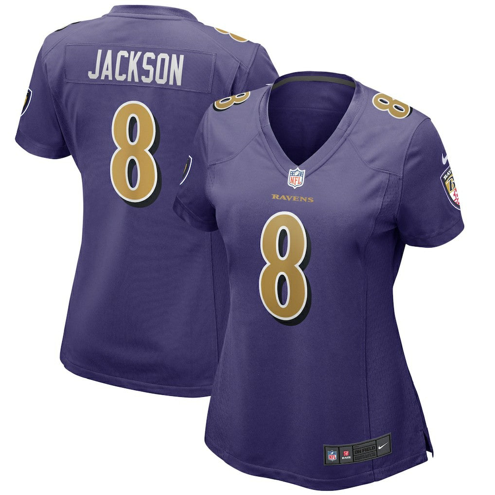 Lamar Jackson Baltimore Ravens Women's Alternate Game Player Jersey Purple | Nike for Sale