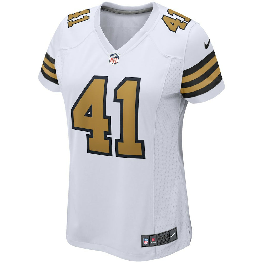 Alvin Kamara New Orleans Saints Women's Alternate Game Player Jersey White | Nike for Sale