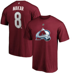 Cale Makar Colorado Avalanche Fanatics Authentic Stack Player Name & Number T-Shirt - Burgundy - NHL