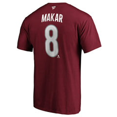 Cale Makar Colorado Avalanche Fanatics Authentic Stack Player Name & Number T-Shirt - Burgundy - NHL
