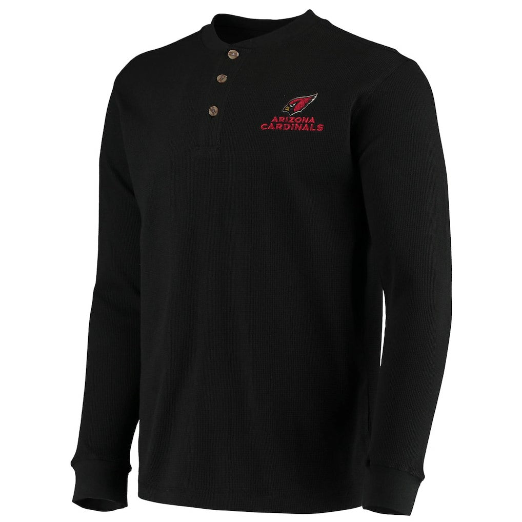 Arizona Cardinals Dunbrooke Logo Maverick Thermal Henley Long Sleeve T-Shirt Black | NFL